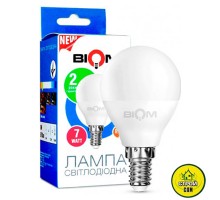 Лампа (7W) Е14 Biom LED Шар