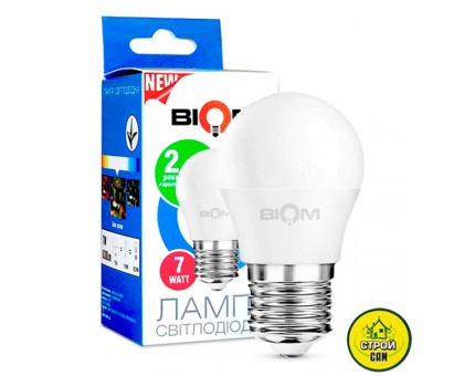 Лампа (7W) E27 Biom LED Шар BT-564