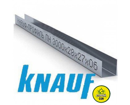KNAUF Профиль UD 27/28 L=3м (0,6мм)