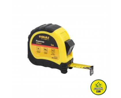 Рулетка 5м х 19мм Sigma shiftlock 3815051