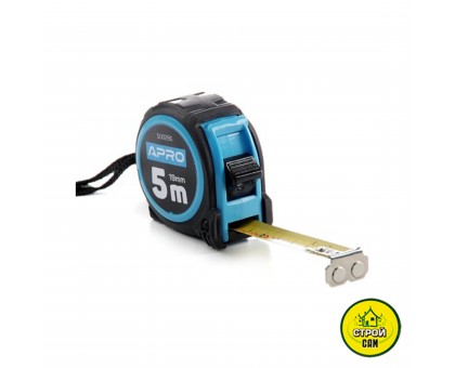 Рулетка 5м х 19мм APRO 500302