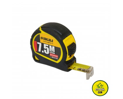 Рулетка 7,5м х 25мм Sigma Foreman 3815181