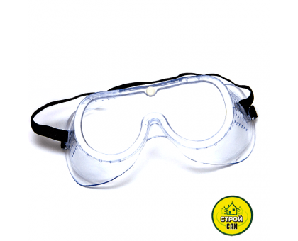 Очки защитные прозрач. на резинке SP-0021