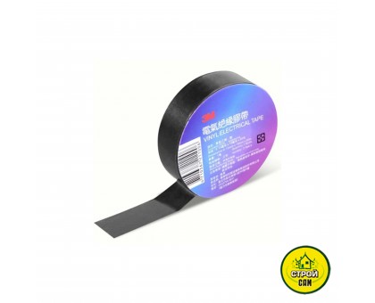 Изолента 3М чёрная (19мм х 20м)