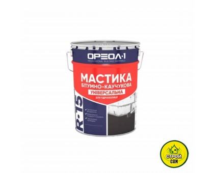 Мастика битумно-каучук. Ореол-1 (3кг)
