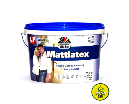 Краска Dufa Mattlatex D100 (2,5л/3,5кг)