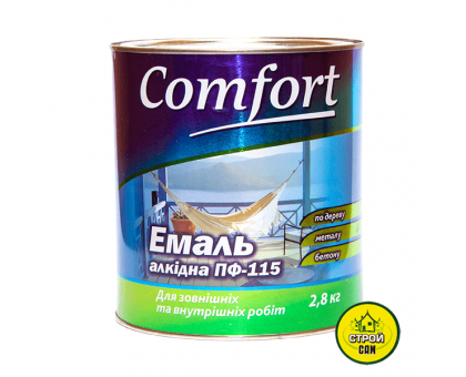Эмаль Comfort  ПФ-115 Чёрная (2,8кг)