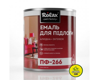 Эмаль Ролакс ПФ-266 Красно-кор.(2,8кг)
