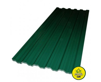 Профнастил зелёный 950х1500 (0,3мм)
