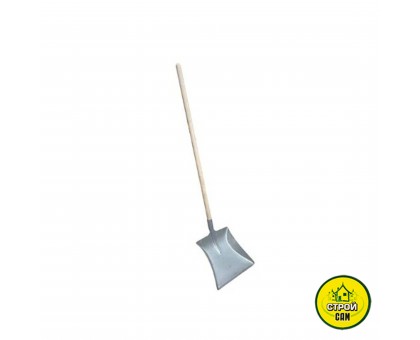 Совок с деревянной ручкой 80см